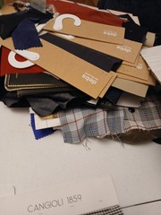 Lot of 110 Individual Mixed Fabric Pieces (Some are Duplicated) Approx 4lbs
