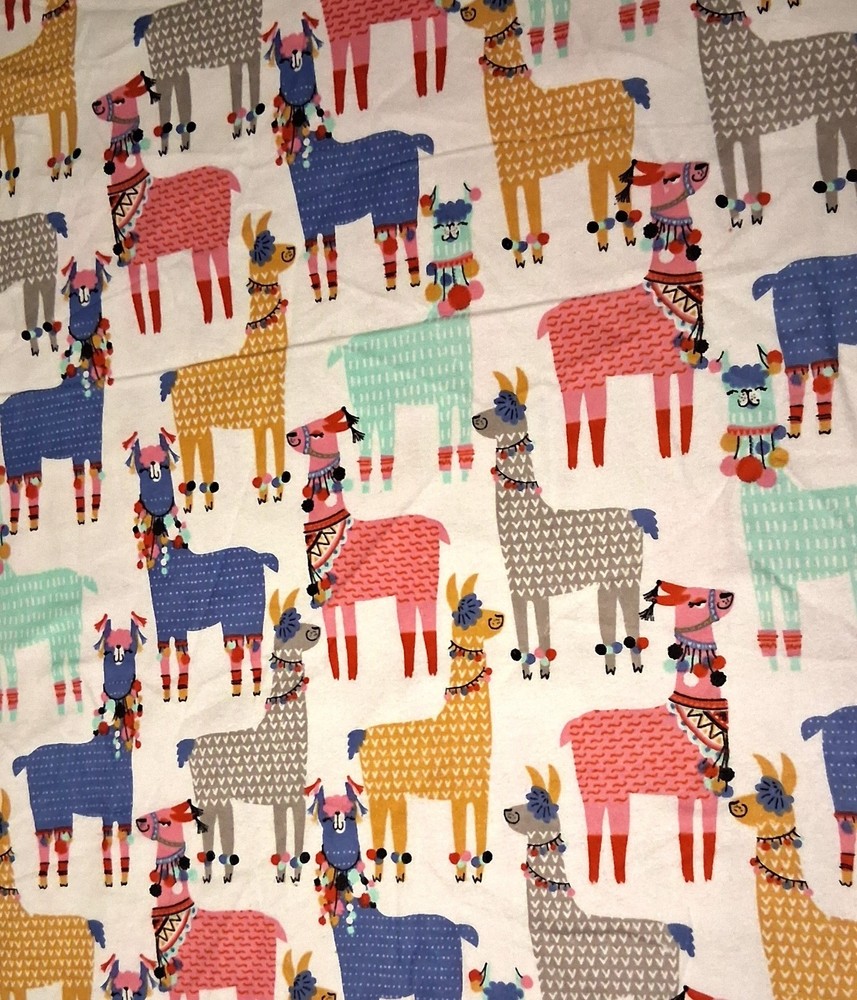 MULTICOLORED LLAMAS! *FLANNEL* SO WARM! – COTTON CRAFT QUILTING