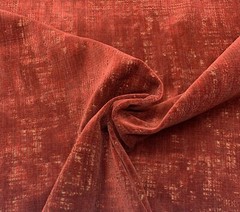 DONGHIA HEIRLOOM KEEPSAKE RED VELVET GOLD WORN LOOK FURNITURE FABRIC BY YD 51″W