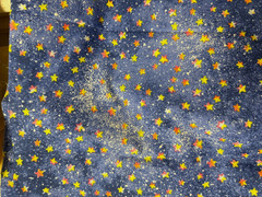 Blue With Stars Fabric 22″ x 48″ Material Sewing Quilt Craft Project FB-25