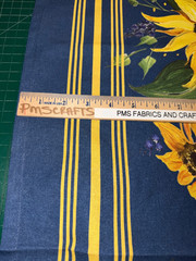 MODA 100% cotton toweling fabric Sunflowers 992 361 – 18 in x 36 Summer Solstice