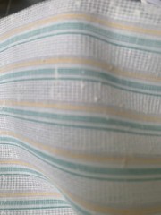 2.25 Yards Linen ? Fabric Cotton 39” X 86” Quilt Crafts Quilting Stripes Green
