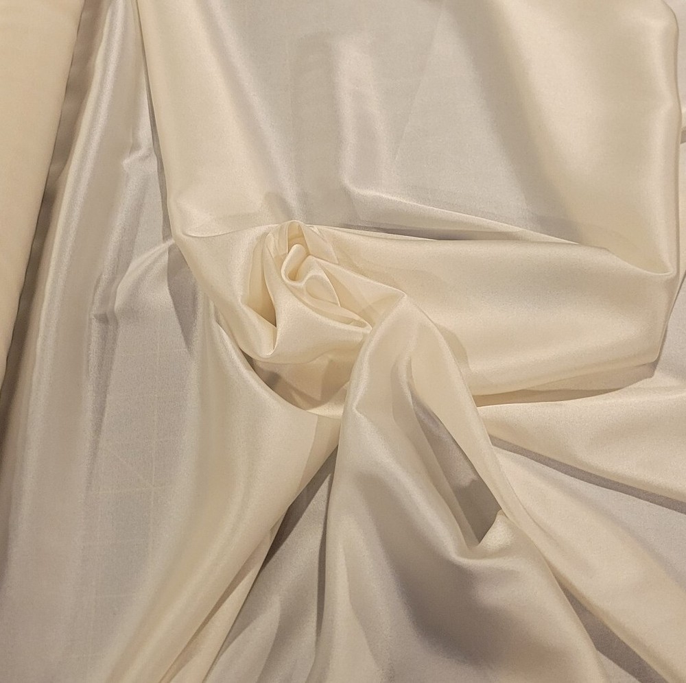Gorgeous Soft White Silk Satin-Chiffon!! Fabulous & Elegant!!