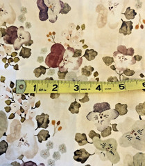 Marcel by Cecile Metzger For FIGO Fabrics Watercolor Pansies Neutral BTFQ