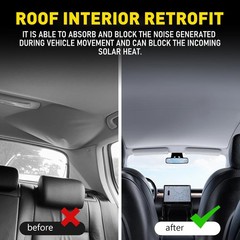 Universal Flat Kit Headliner Fabric Foam Backed for Car Roof Liner Upholstery