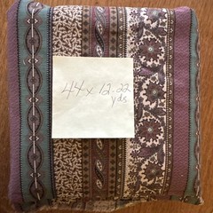 100% Cotton Bohemian Floral Stripe Fabric, Multicolor 12+ Yds