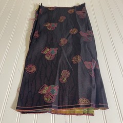 SILK Black-Purple, FABRIC 1 Yard x 22 Inches Wide or 36 Inches x 22 Wide