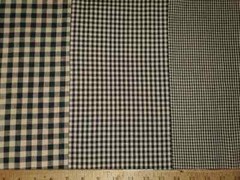 Homespun Fabric by the yard, Cotton Material, Farmhouse, Country, Black Check,