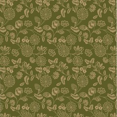 BENARTEX – Harvest Keepsakes by Kanvas Studio – Metallic – Elegant Jacobean –