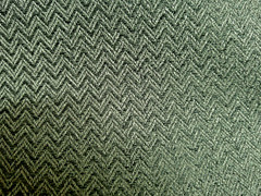Small Chevron/Herringbone Tone on Tone Forest/Tree Green Cloth Backing 4.5 Yds