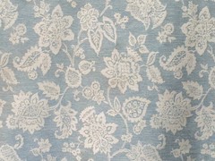 Teal Floral Paradise Curtain Fabric By The Yard Upholstery Fabric Drapery Window