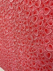 Hearts Print Polyester Cotton Blend 60″ width Polycotton Printed Fabric by Yard