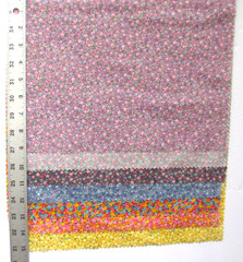 Hoffman Cotton Fabric Salesman Samples SMALL FLOWERS 7 Pieces