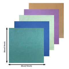 Misscrafts 50pcs Craft Fabric Bundle Squares Quilting Fabric Pure Colour for …