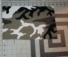 Green & Grey Camo Remnant Lot Of 4 Fabric 1pc 12×8, 2pc 12×18 1pc 24×66 inches