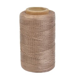 Waxed Thread 284 Yards 150D 0.8MM Leather Sewing 0.8 mm x 106.68 mm, Brown