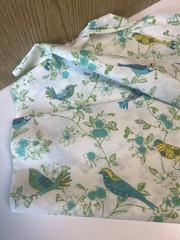 Five Continuous Yards Of Waverly Inspirations Fabric Shades Blue, Green, Yellow