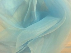 4.5 Yds-Awesome LIGHT ICY BLUE ORGANZA Sheer Crisp Fabric