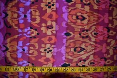 MULTI COLORFUL PRINT 100% POLYESTER NO STRETCH FABRIC 36X58 INCHES 1 YARD