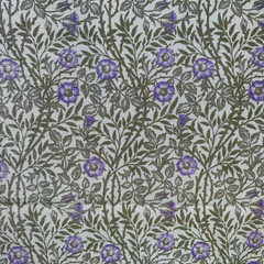 New William Morris 1896 Sweet Briar Fabric 5.5 yds Rose Hubble Cotton Lavender