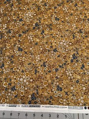 Gustav Klimt Gold Circles Robert Kaufman Fabric BTY Quilting Sewing #17183