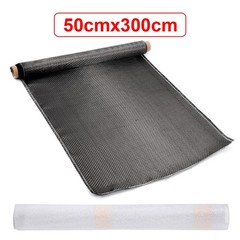 23.6”-118” Real Carbon Fiber Fabric Cloth Roll 3k 200gsm 2×2 Twill Weave Black