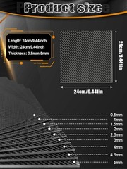 Carbon Fiber Sheet 200×300MM 0.5mm 1mm 2mm 3K Full – Lightweight, High Strength