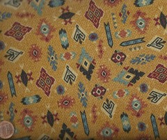 Southwestern Big Sky Canyon Creek gold Benartex fabric