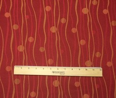 KRAVET 26391 CONTEMPORARY MODERN GEOMETRIC GOLD RED FABRIC BY THE YARD 55″W