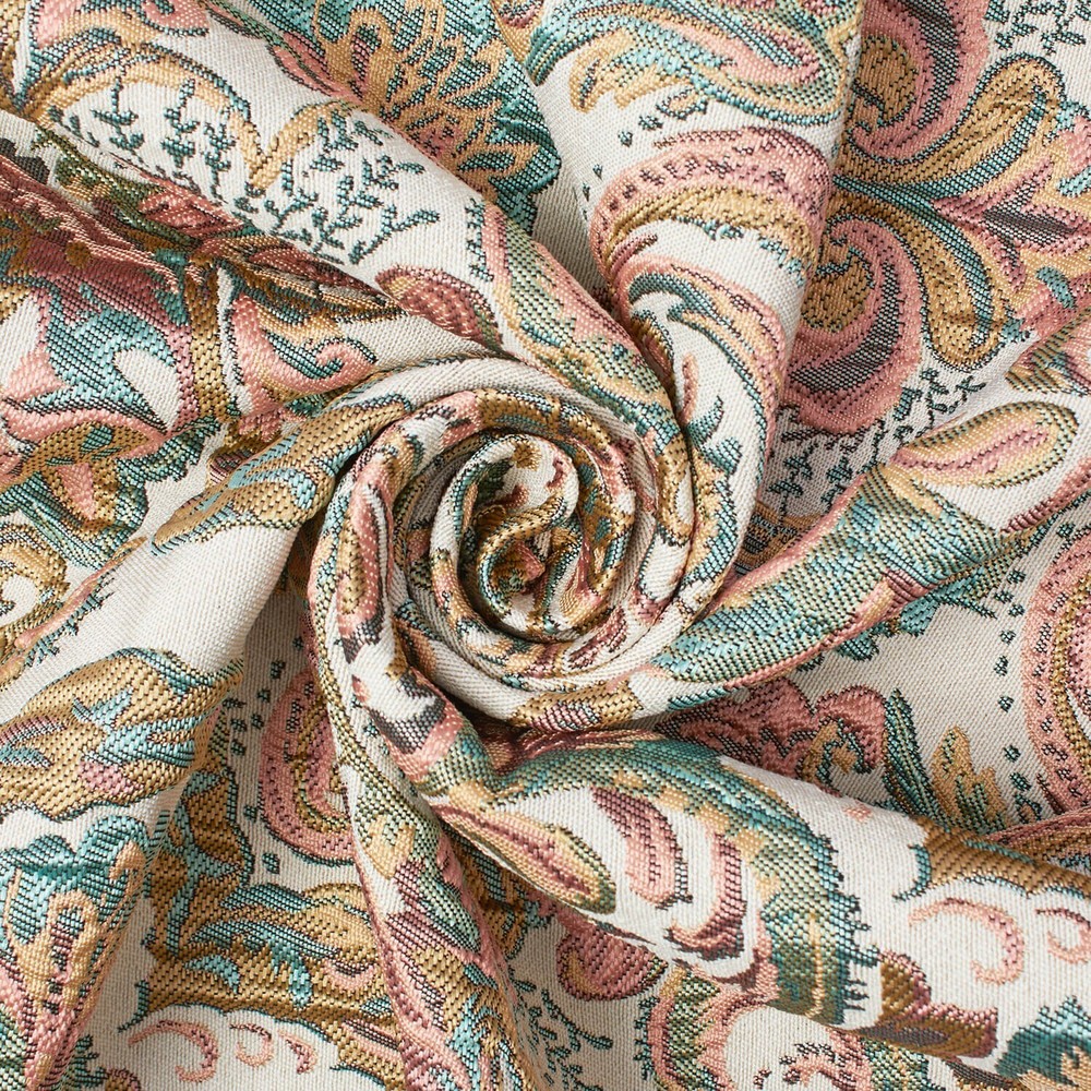 Arbor Bloom Extra Wide Metallic 110″ Heavyweight Upholstery Jacquard Fabric