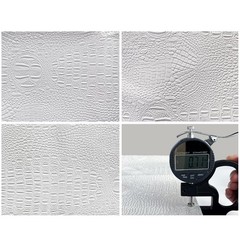 Crocodile Pattern Faux Leather Fabric 36″x54″ Marine Vinyl Soft Alligator Ski…