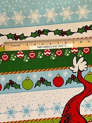 RK Grinch Christmas 100% cotton fabric panel – NOT Premade! Each panel 24×44