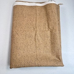 quilting cotton fabric tan abstract swirls 43×63 1.7 yards