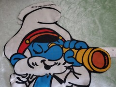 Vintage Smurfs Throw Pillow Form Pattern Cut and Sew Doll Set of 2