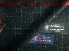 DORMEUIL 100% SUPER 130’s MERINO WOOL WORSTED SUITING FABRIC AQUAPLAN – 3.35 m