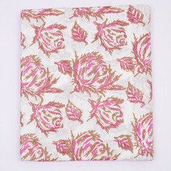 20 Yard Hand Block Printed Fabric Cotton Indian Natural Bagru Print Fabric.