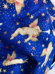 Christmas Fabric Lot of Cut Cloth – 1 Pound 11 Ounces – About 6 Plus Yards