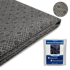 Non-Slip Tufting Cloth Thick Backing 3’3″ x 5’11” (Rectangular), Black