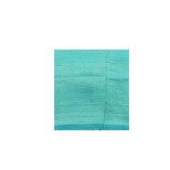 Vintage Blue 100% Pure Silk Handloom Sari Remnant 4YD Craft Fabric Silk Scrap