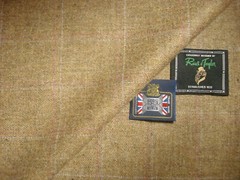 Reid & Taylor WOOL (Woollen) & LINEN JACKETING FABRIC MADE IN SCOTLAND = 2.0 m.