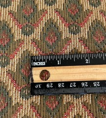 Vintage Woven Upholstery Fabric 2 yards (55″w) Victorian Inspired Cottagecore