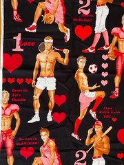 Alexander Henry Fabric Game Of Love 2011 Black RARE OOP 18″ X 44″ New