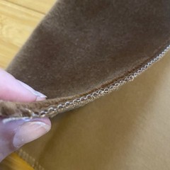 Holly Hunt Big Dreams Velvet 100% Cotton 1605/08 Agent Fabric 11.5×11.5″ Brown