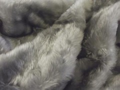 SHORT PLUSH Care Bear Faux Fur Fabric Material – SILVER FOX