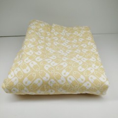 Flannel Fabric Joann’s Yellow with Diaper Pin Pattern 4.25 Yards x 43″