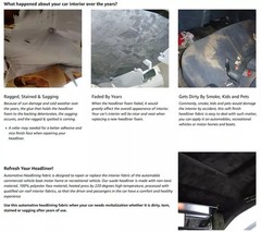 60″ Headliner Fabric Foam Backed Auto Roof Liner Repair Upholstery Suede