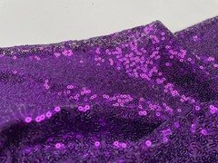 3mm Fabric Material Sequins Glitter Pailletes 120cm Wide Sparkling PURPLE Sequin
