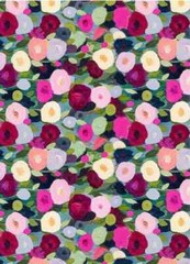 Soft Viscose 55” Wide By Yard Floral Rayon Fabric Soft Dress Gown Robe Material