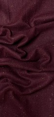$30 for 2 Yards Real Wool Italian (Flannel) Fabric – Color Wine with Tweeds