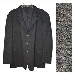 Scraps 100% Pure Men’s Wool Charcoal 3-Button Sport Coat Overcoat Blazer 46R